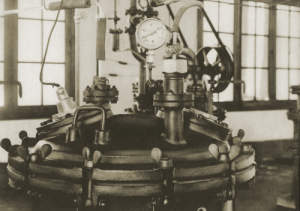 Photograph of "The products are dried in large vacuum ovens."