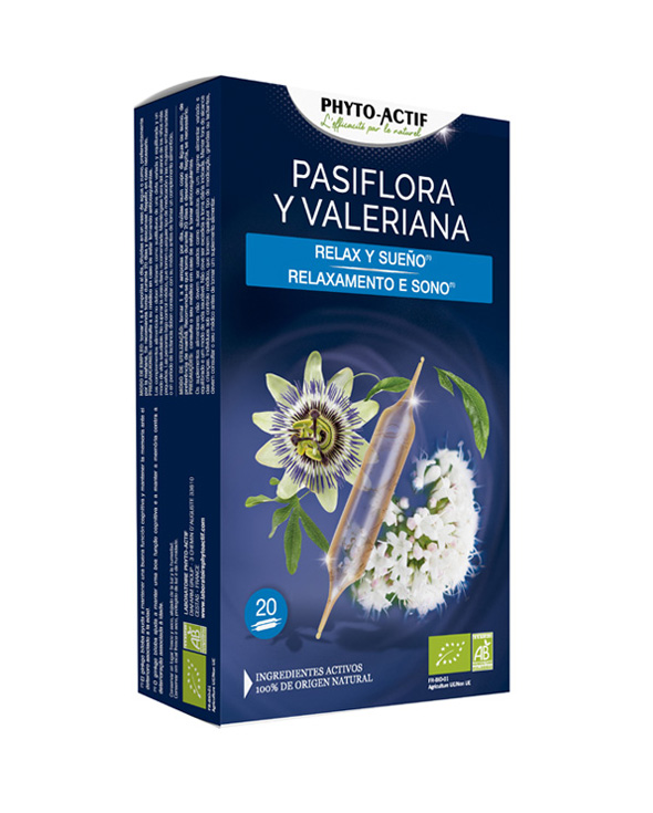 Phyto-Actif® Pasiflora y valeriana ECO AB 20 ampollas Phyto-Actif® Pasiflora y valeriana ECO AB 20 ampollas